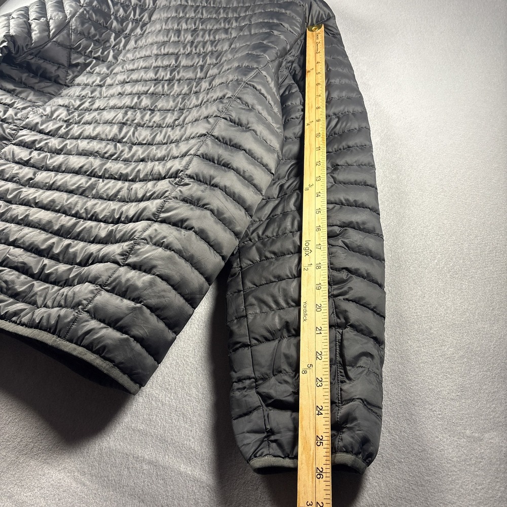 Eddie Bauer 650 Down Puffer Jacket Mens Medium Full Zip Quilted Dark Gray - Picture 10 of 10